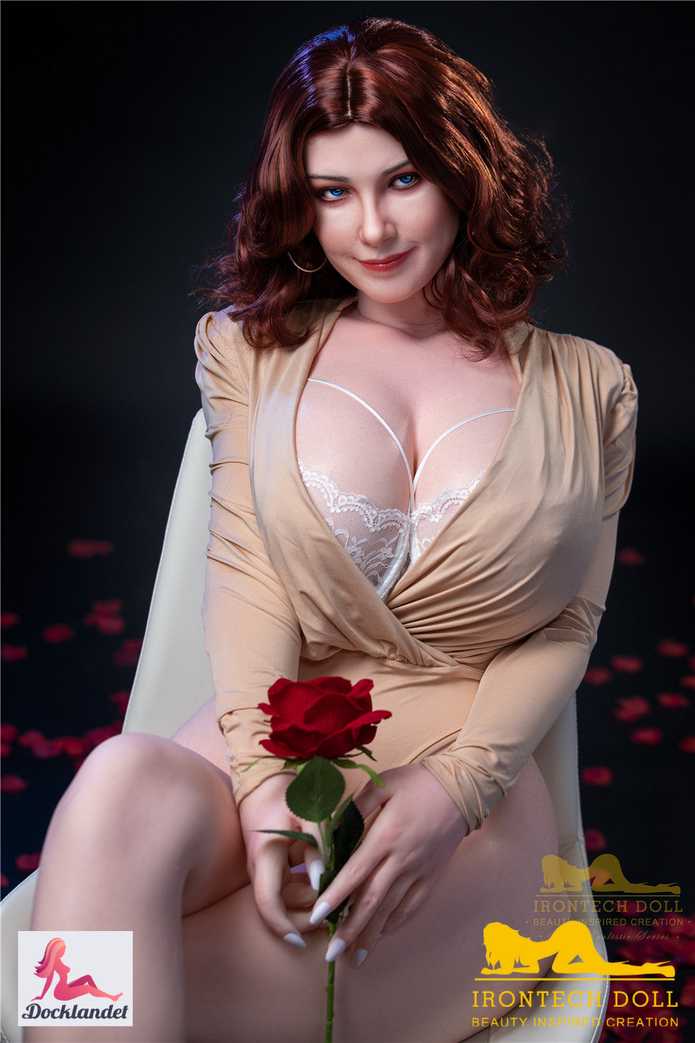 Boneca sexual Carmel (Irontech Doll Silicone H-Kupa S12 de 160cm)
